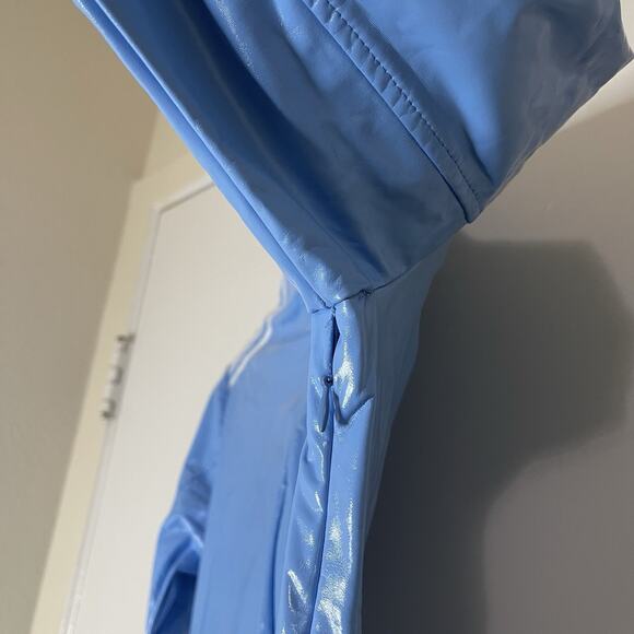 Ivy Park & Adidas Full Zip Latex Dress Light Blue & White Size Small - Picture 6 of 10